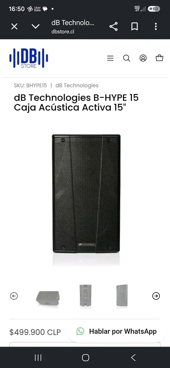 Parlante Activo Profesional dB Technologies B-Hype 15 - 4