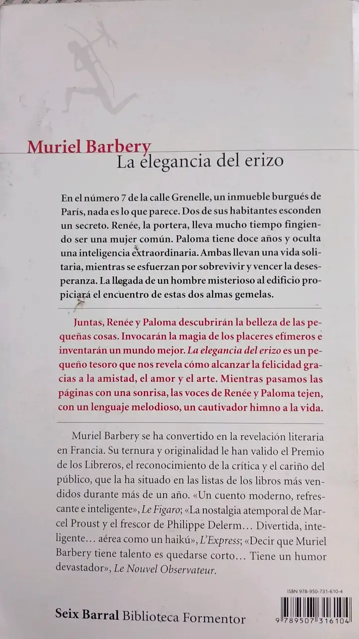 'La elegancia del erizo' de Muriel Barbery - 2