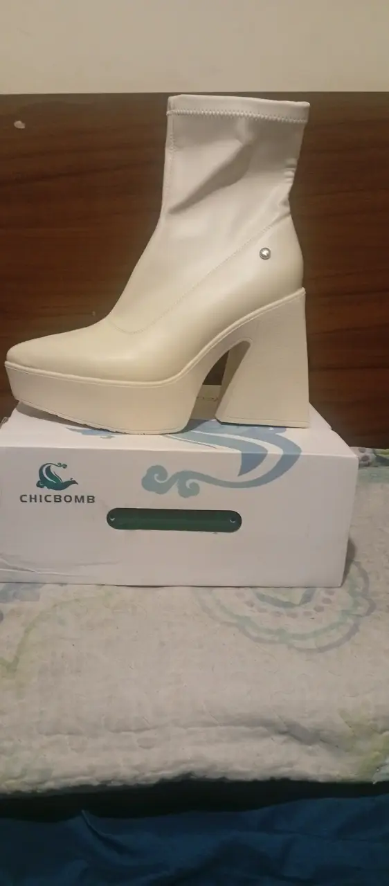 Botines de plataforma blancos Chicbomb - 1