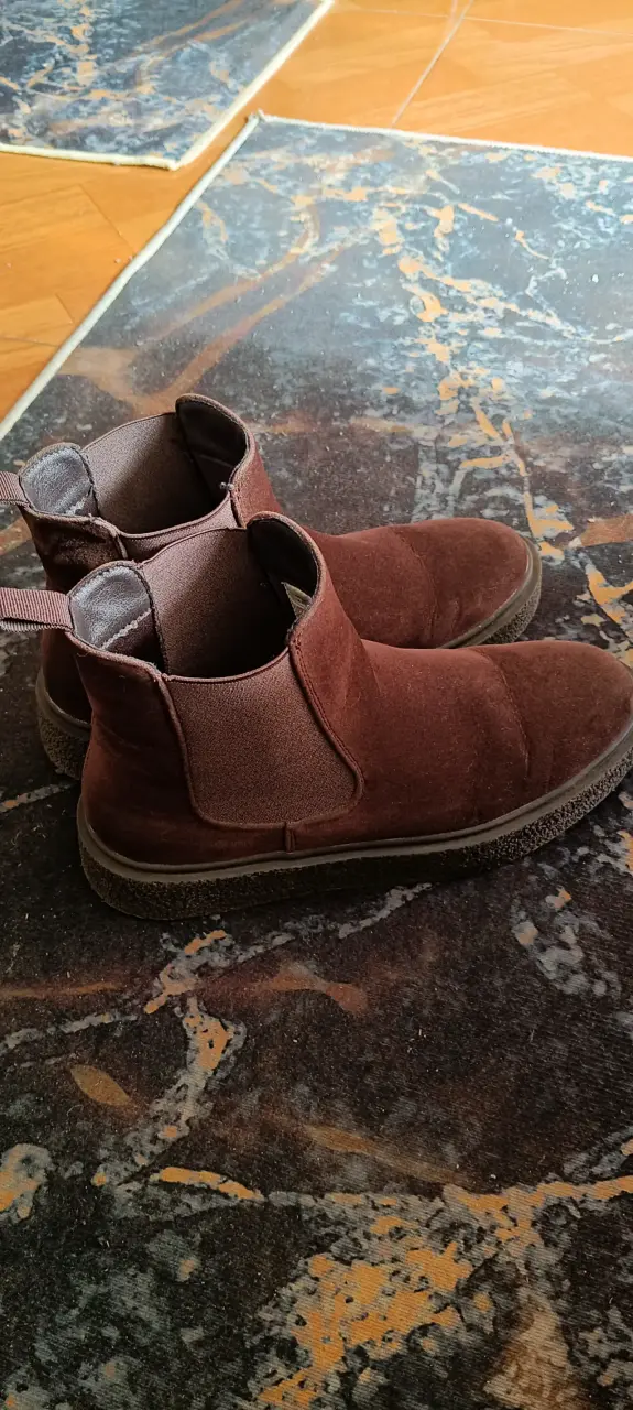 Botines marrones de gamuza para mujer - 1