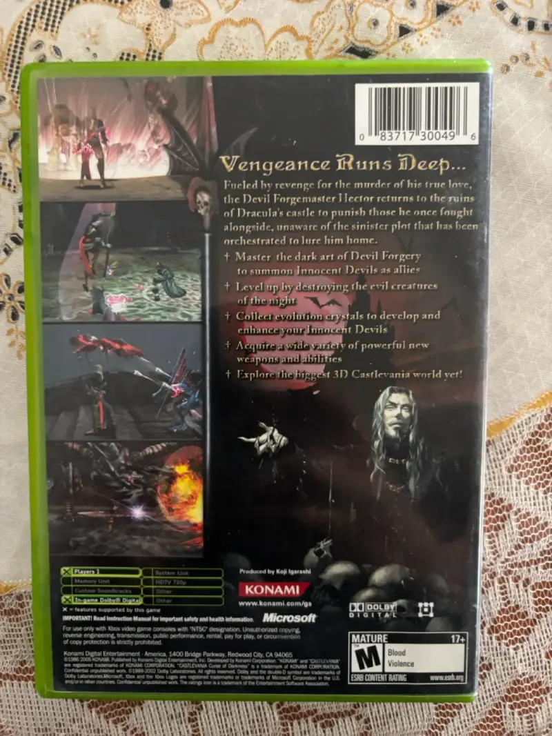 Juego Xbox Castlevania: Curse of Darkness - 2