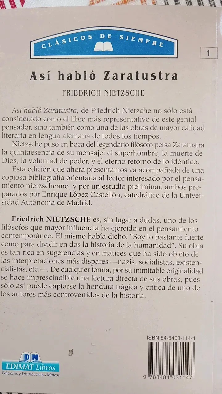 'Así habló Zaratustra' de Friedrich Nietzsche - 2