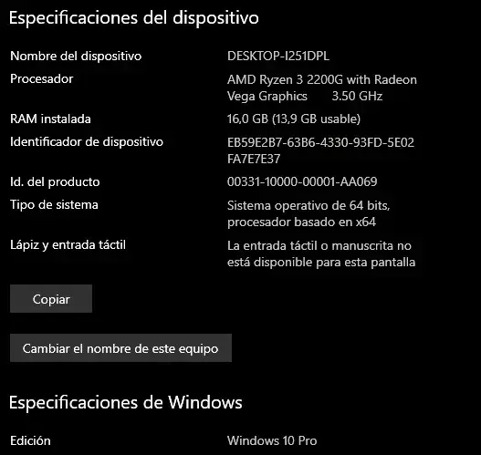 PC GAMER RYZEN 3 2200G Con WIFI - 4