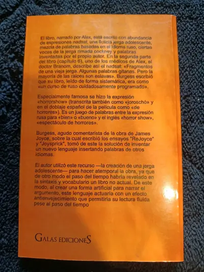 Libro 'La Naranja Mecánica' de Anthony Burgess - miniatura 2
