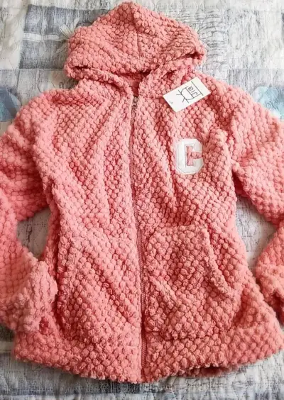 Poleron de felpa con capucha para mujer - miniatura 1