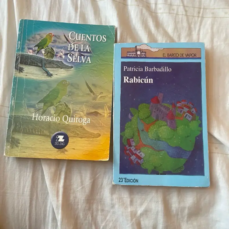 Libros Cuentos de la Selva y Rabicún usados - 1