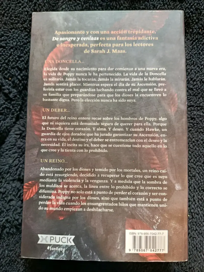 Libro 'De Sangre y Cenizas' de Jennifer L. Armentrout - 2
