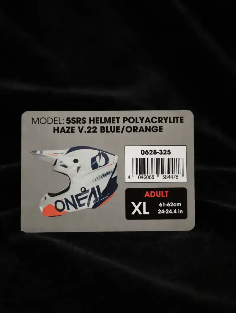 Casco de motocross O'Neal 5SRS azul/naranja - 2