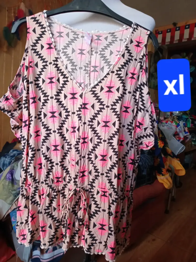 Blusa estampada floral talla XL - 3