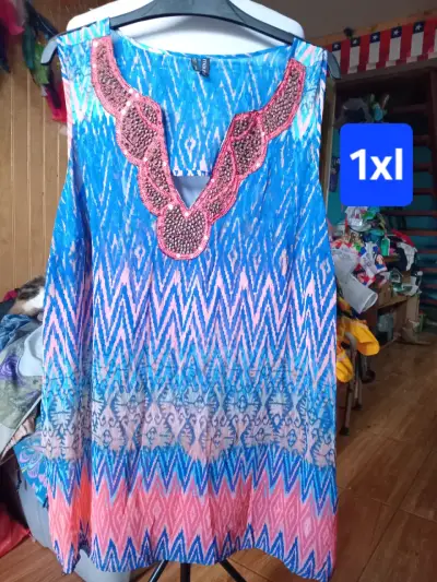 Blusa estampada floral talla XL - miniatura 4
