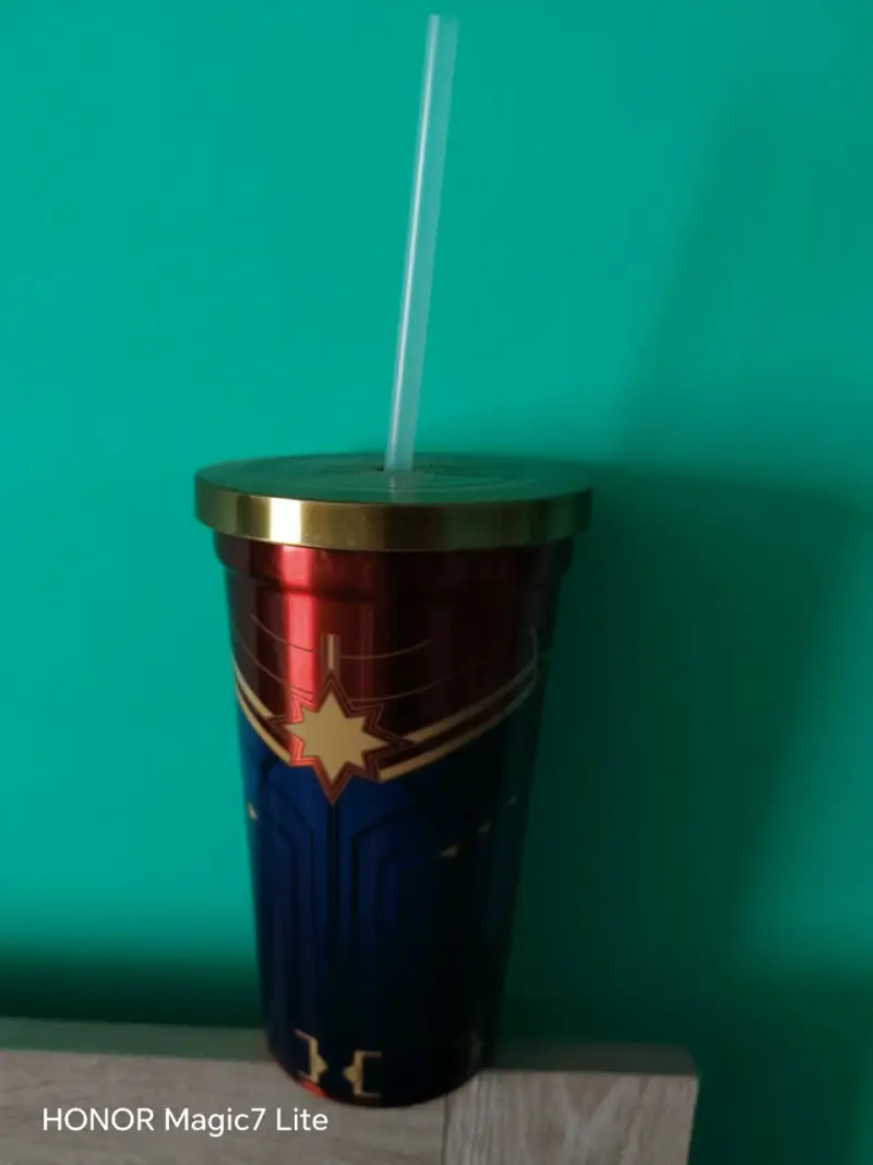 Vaso Marvel The Marvels con tapa y bombilla - 1