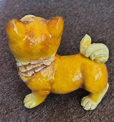 Figura decorativa de perro Shiba Inu en yeso - miniatura 3