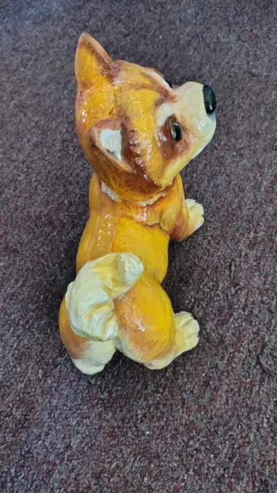Figura decorativa de perro Shiba Inu en yeso - miniatura 4