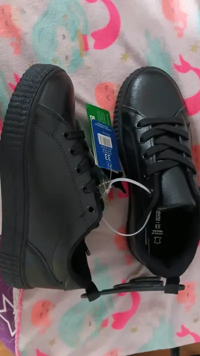 Zapatillas negras para niños talla 33 - miniatura 1