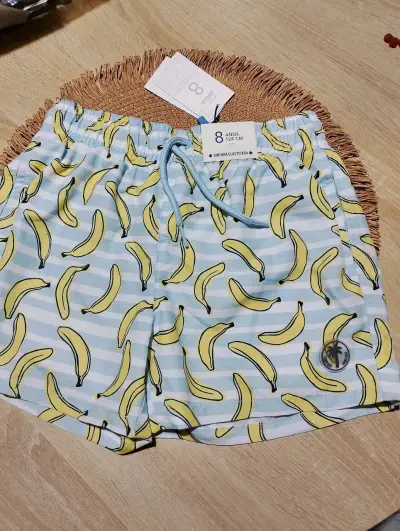Shorts de baño para niño con estampado de bananas - miniatura 1
