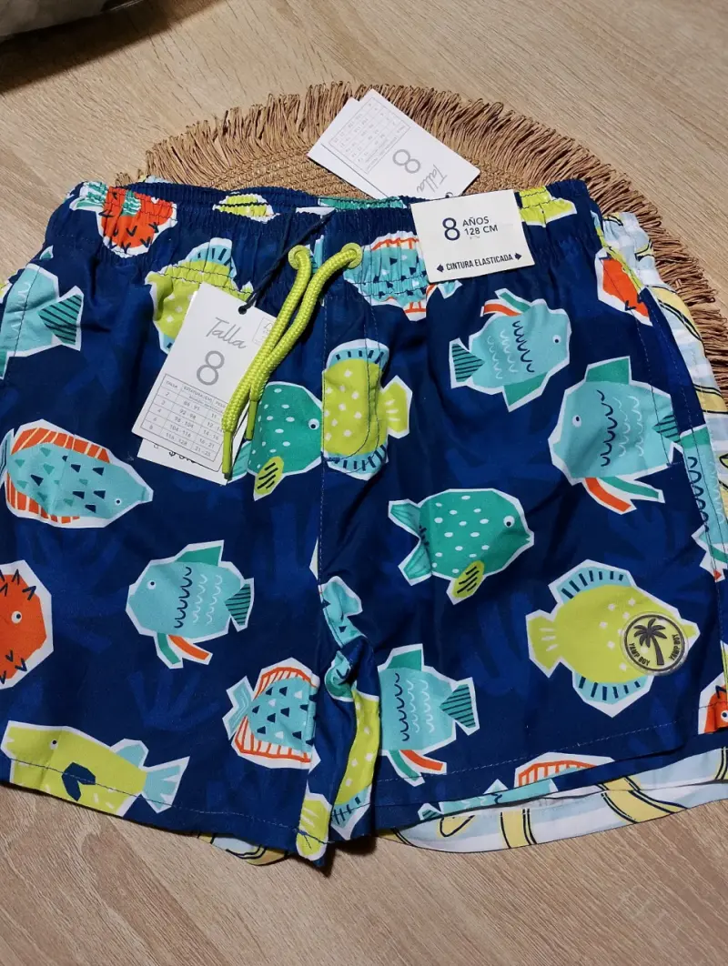 Shorts de baño para niño con estampado de bananas - 2