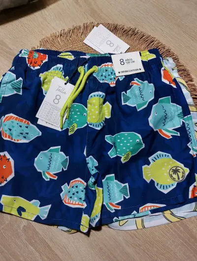 Shorts de baño para niño con estampado de bananas - miniatura 2