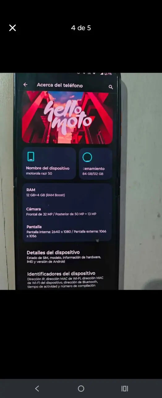 Smartphone Motorola Razr 50 con Pantalla Plegable - 2