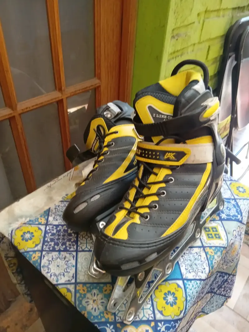Patines en línea Kepaí amarillos y negros - 5