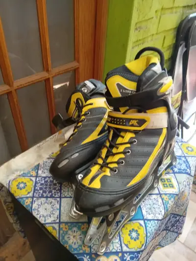 Patines en línea Kepaí amarillos y negros - miniatura 5