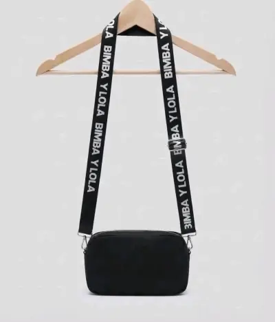 Bandolera negra estilo Bimba y Lola - miniatura 3