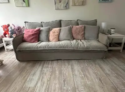 Sofá Amoblé Gris Lino - miniatura 1