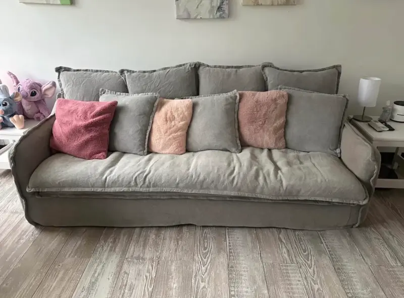 Sofá Amoblé Gris Lino - 2