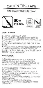Soldador eléctrico Ferco 30W portátil - miniatura 2