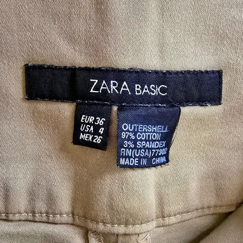 Pantalón de Gabardina Zara Basic Talla S / EUR 36 - 2