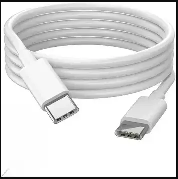 Cable USB-C a USB-C blanco de alta velocidad - 1