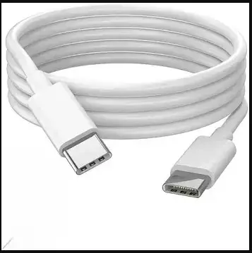 Cable USB-C a USB-C blanco de alta velocidad - miniatura 1