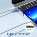 Cable USB-C a USB-C blanco de alta velocidad - miniatura 2