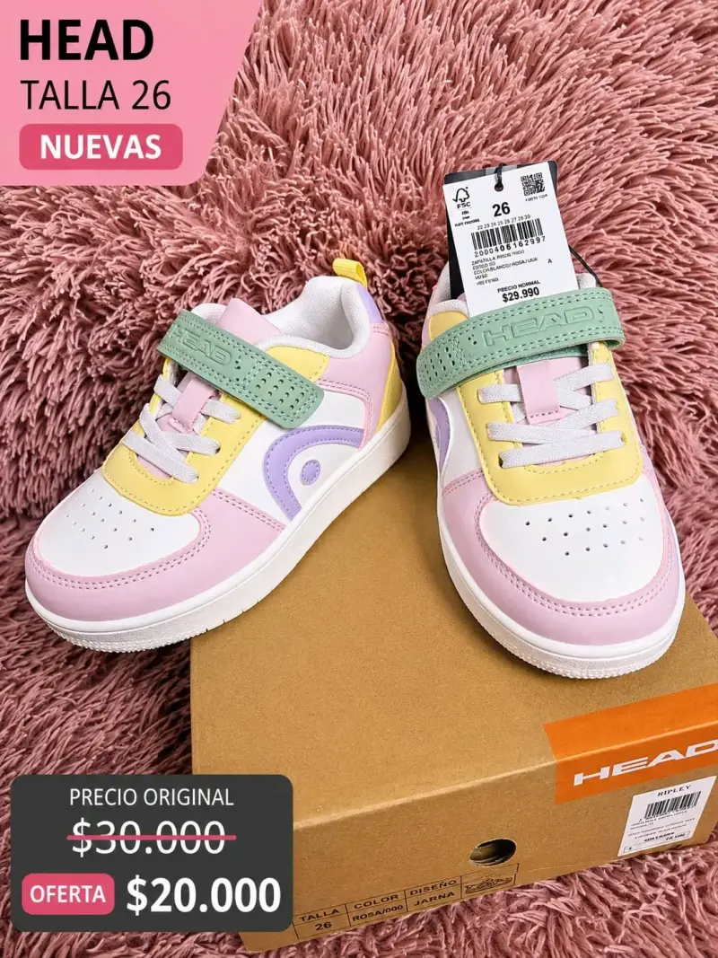 Zapatillas infantiles Head talla 26 nuevas