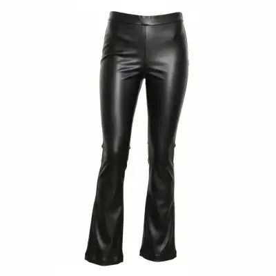 Pantalón para mujer Efecto Cuero Talla L Negro - miniatura 1