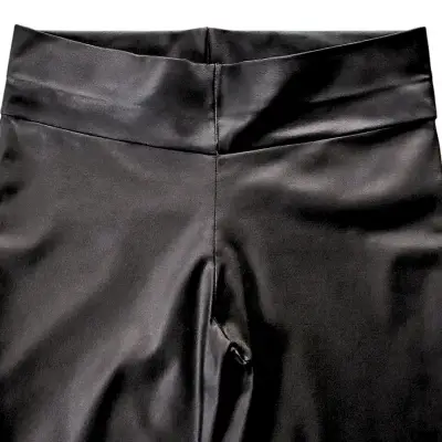 Pantalón para mujer Efecto Cuero Talla L Negro - miniatura 4