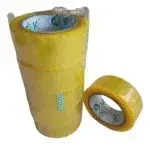 Pack de cintas adhesivas amarillas para embalaje - 1