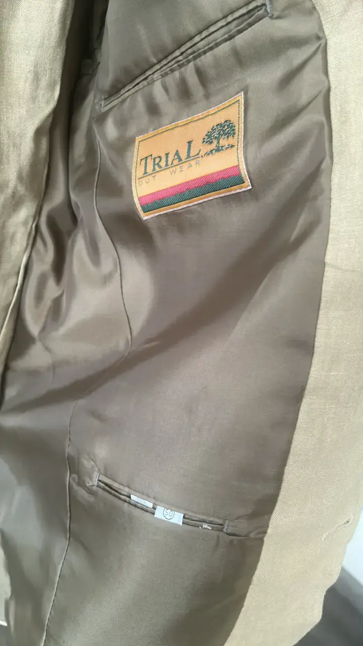 Traje de lino beige para hombre Trial - 2