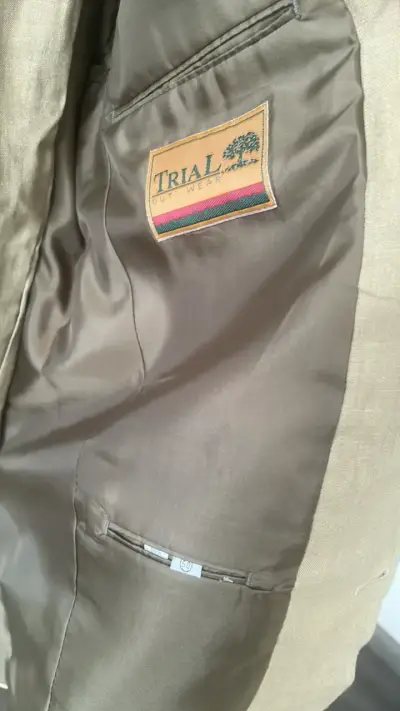 Traje de lino beige para hombre Trial - miniatura 2