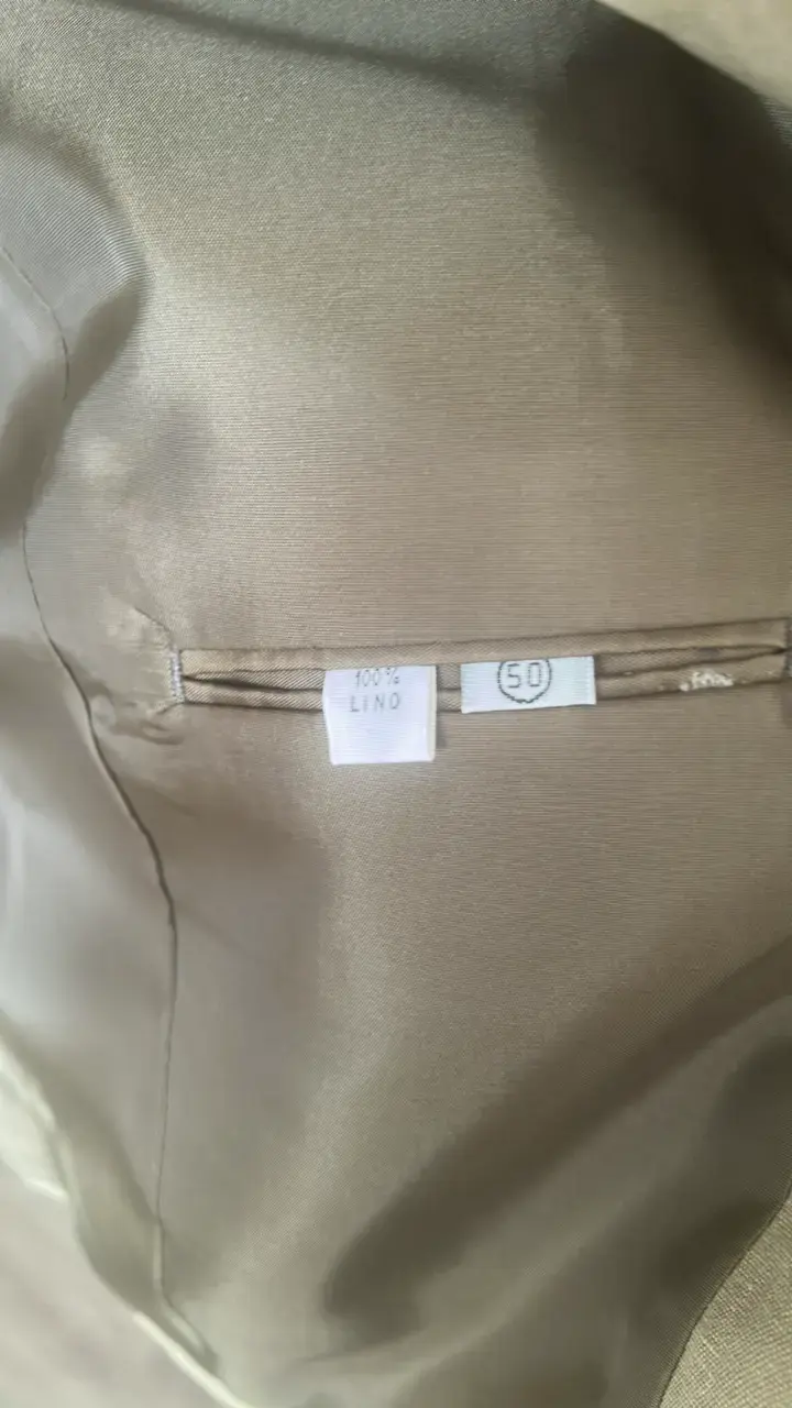 Traje de lino beige para hombre Trial - 3