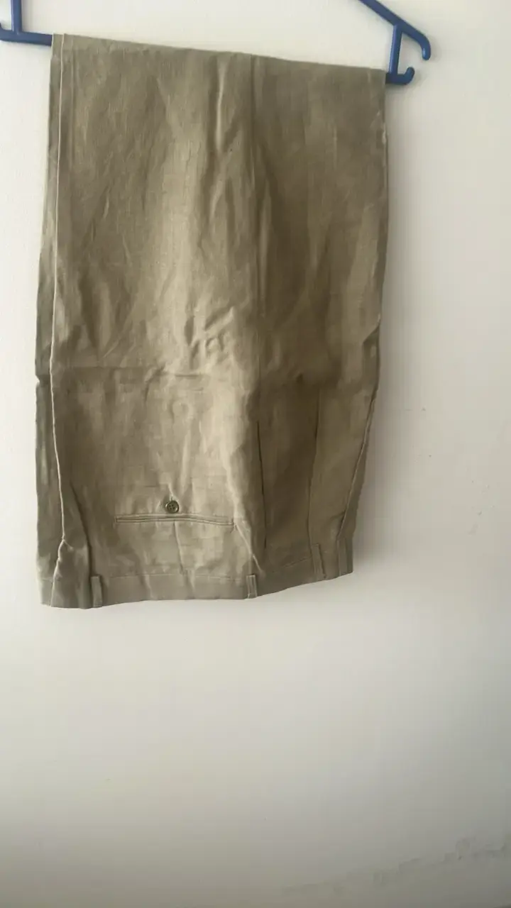 Traje de lino beige para hombre Trial - 4