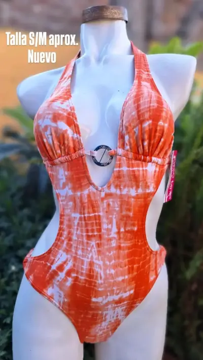 🌞Traje de baño naranja tie-dye nuevo🌞 - miniatura 1
