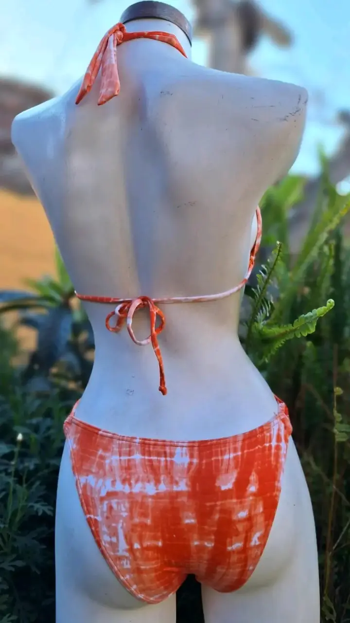 🌞Traje de baño naranja tie-dye nuevo🌞 - 3
