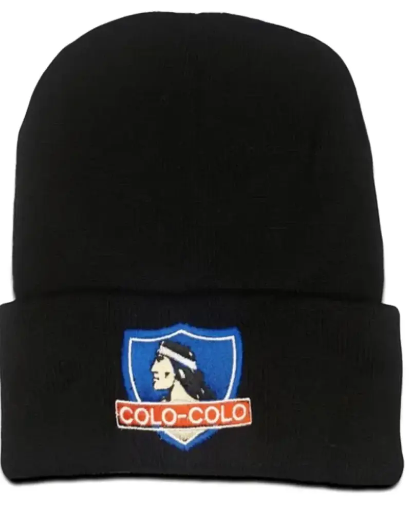 Gorro de lana negro Colo-Colo