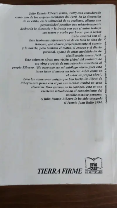 Libro Antología Personal de Julio Ramón Ribeyro - miniatura 2