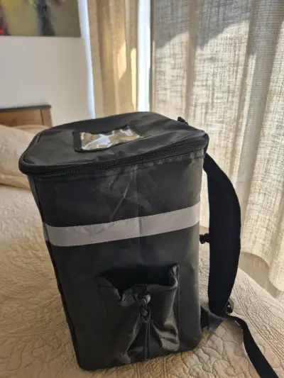 Mochila térmica negra delivery - miniatura 2