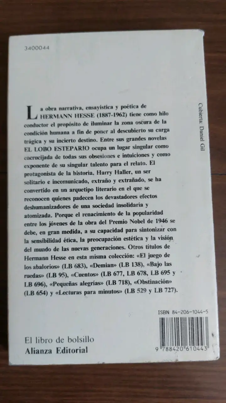 Libro 'El Lobo Estepario' de Hermann Hesse - 2