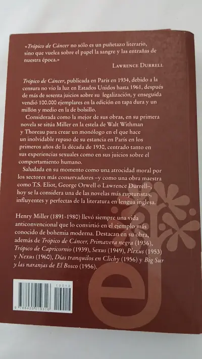 LTrópico de Cáncer de Henry Miller - miniatura 2