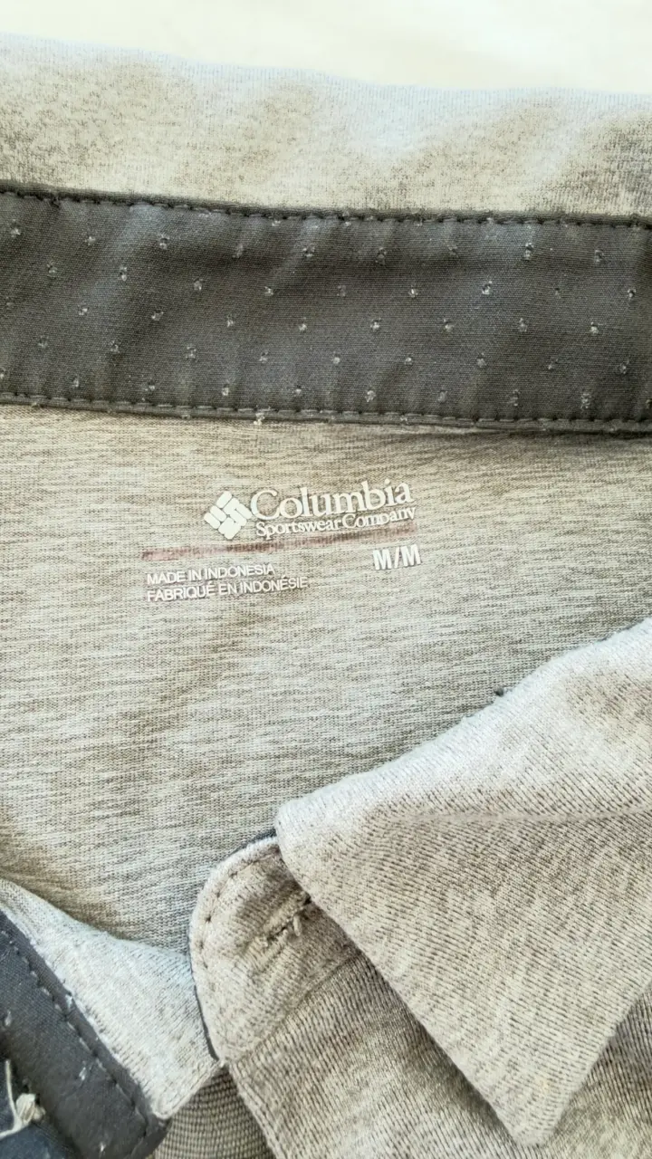 Polera Polo Gris Columbia Talla M - 2