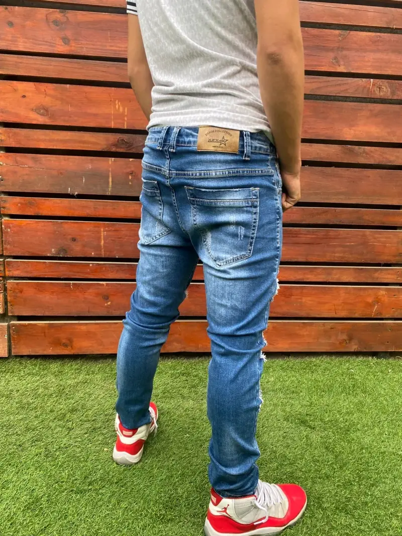 Jeans de hombre desgastados estilo casual - 4