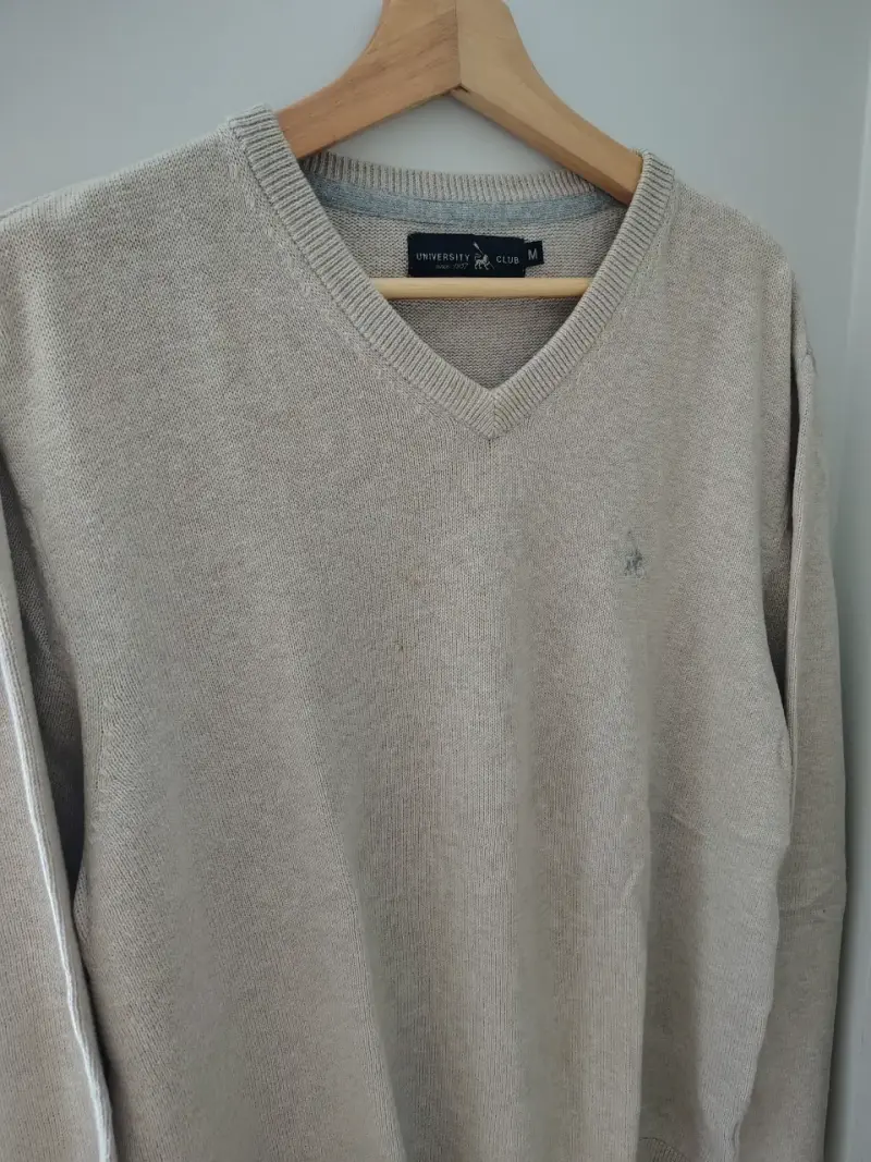 Suéter Beige University Club Talla M - 2